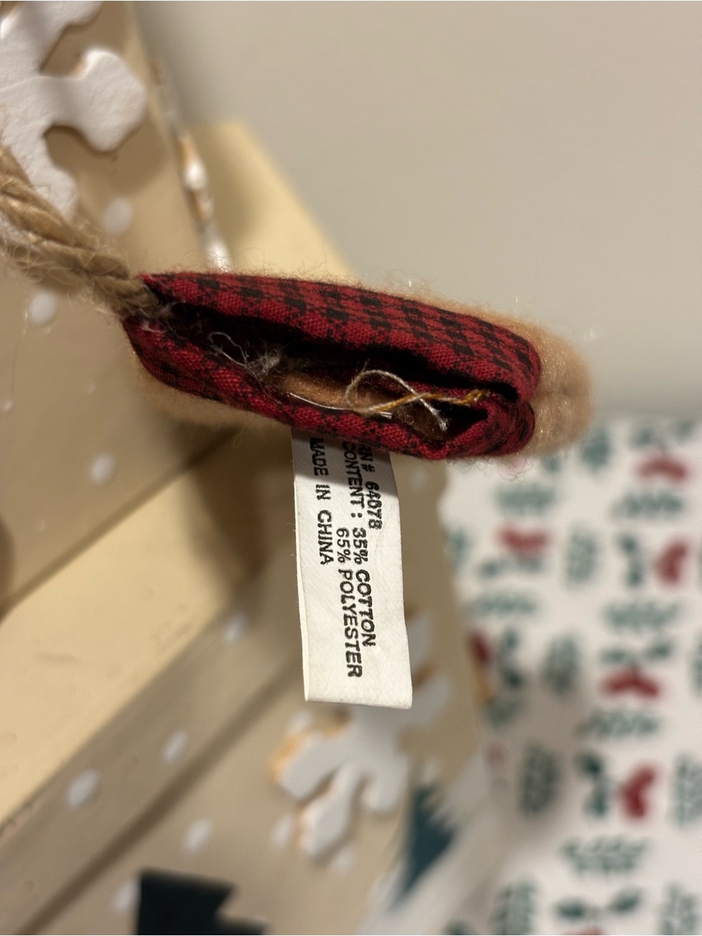 Holiday Snowman Decorative Stackable Box - Cream with Red & Green Scarf - Picture 6 of 10